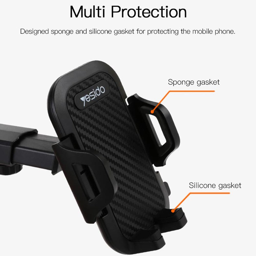 YESIDO C23 Car Suction Tray Dashboard Holder Mobile Phone Holder Windshield Holder