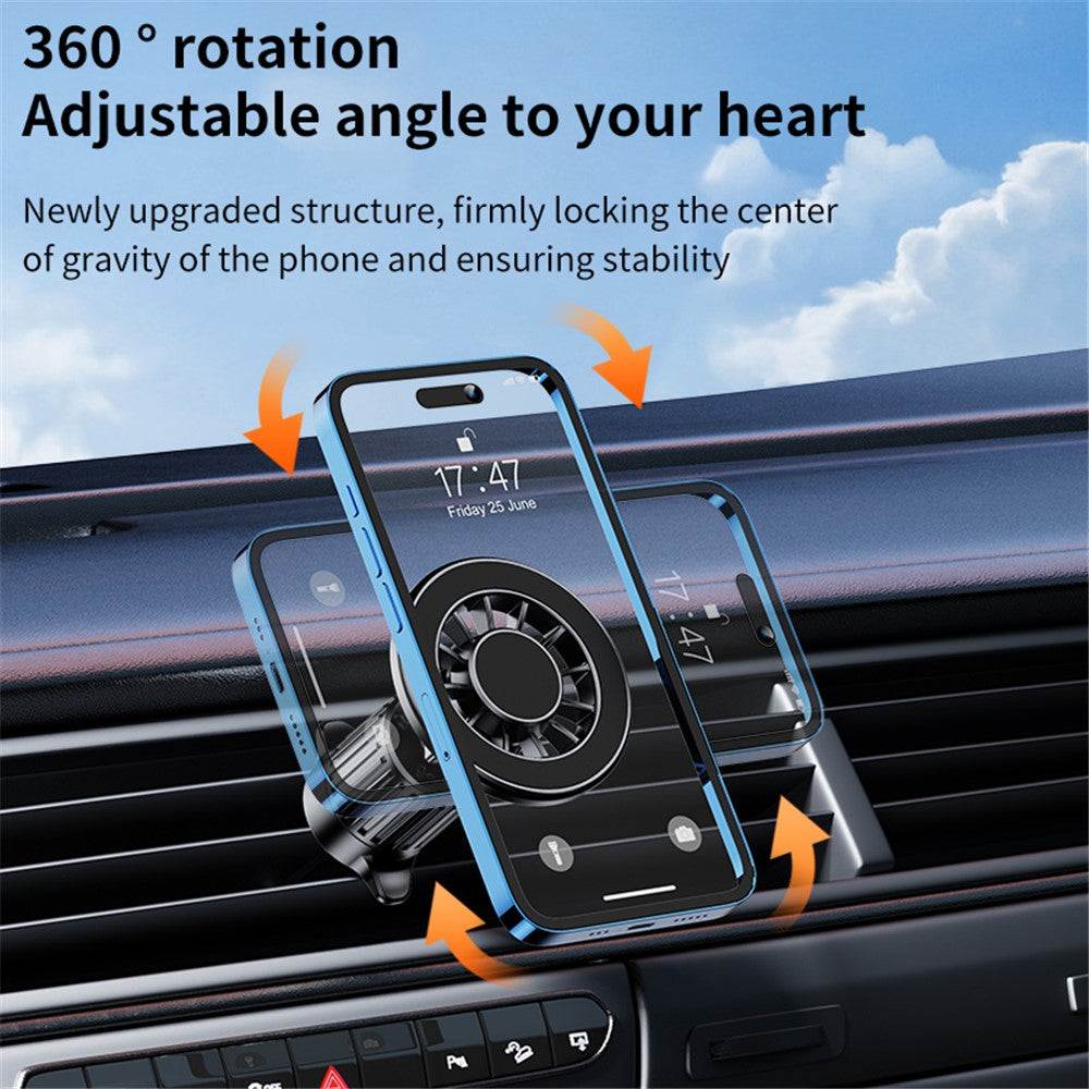 ZY-YC19 Car Phone Holder Bracket, Air Vent Hook + Adhesive Base