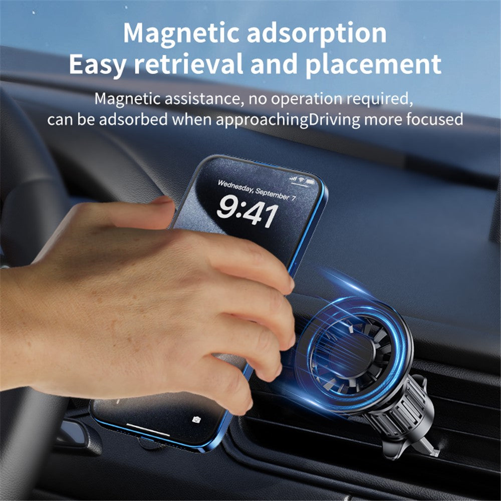 ZY-YC19 Car Phone Holder Bracket, Air Vent Hook + Adhesive Base