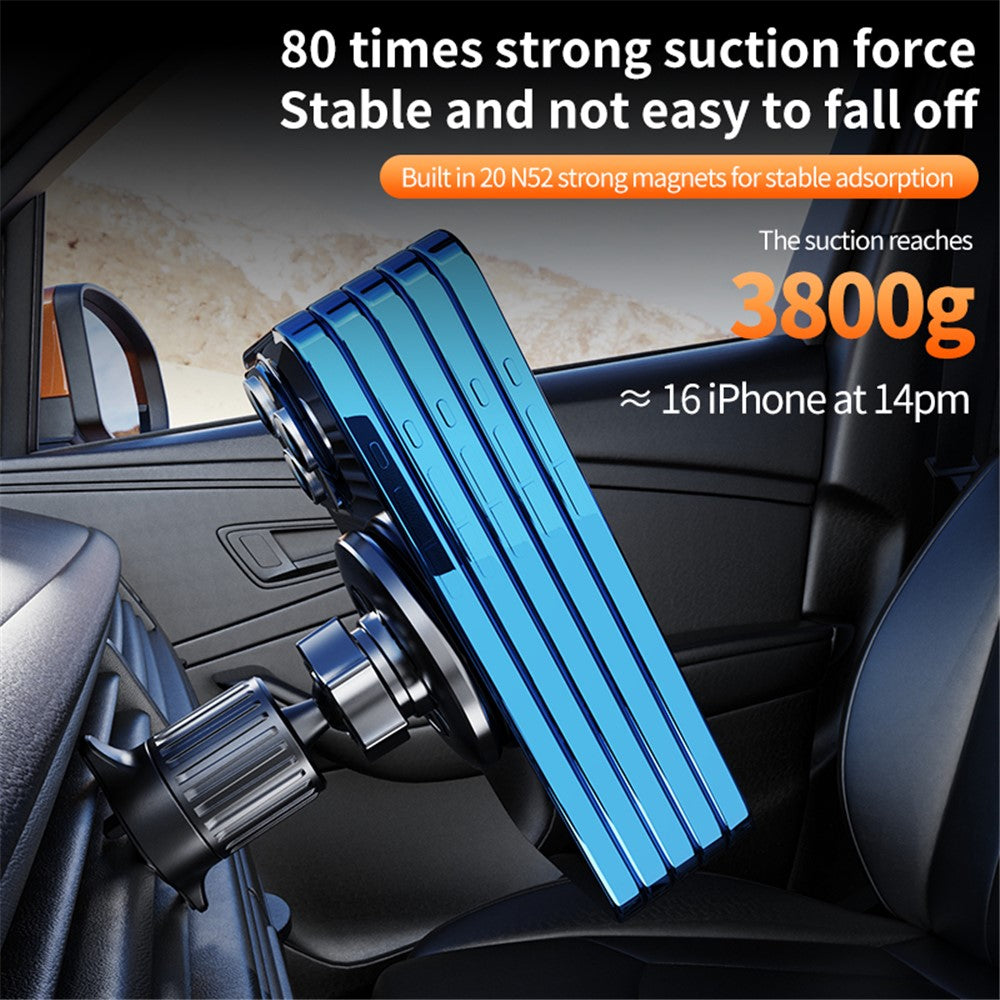 ZY-YC19 Car Phone Holder Bracket, Air Vent Hook + Adhesive Base