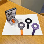 Phone Grip Stand with Finger Loop Strap Magnetic Ring Holder Kickstand for iPhone 15-12