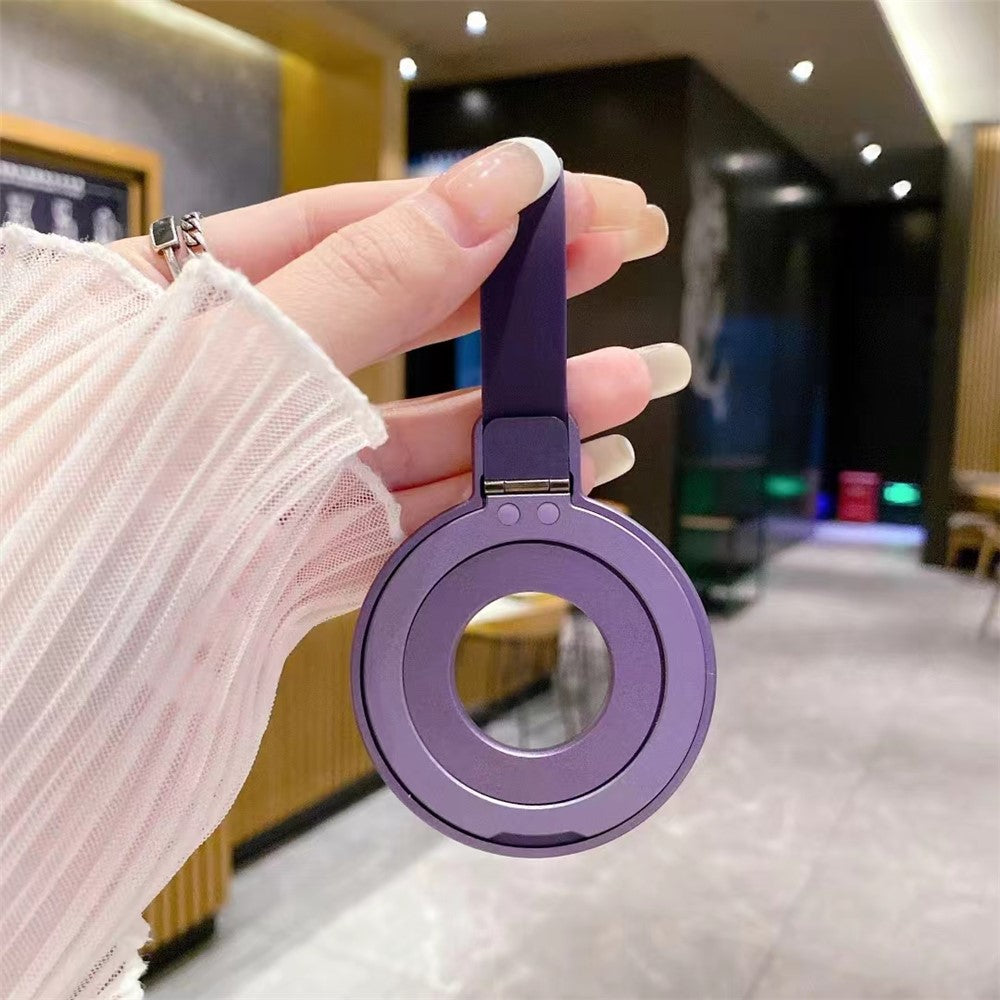 Phone Grip Stand with Finger Loop Strap Magnetic Ring Holder Kickstand for iPhone 15-12