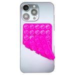 RK-X8 40 Grain Silicone Suction Cups Phone Mount Double Sides Mirror Shower Phone Holder
