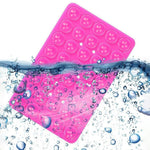 RK-X8 40 Grain Silicone Suction Cups Phone Mount Double Sides Mirror Shower Phone Holder