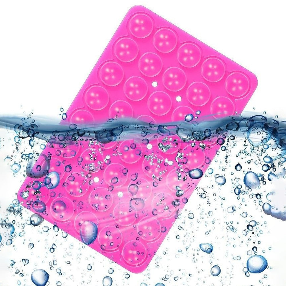 RK-X8 40 Grain Silicone Suction Cups Phone Mount Double Sides Mirror Shower Phone Holder