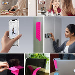 RK-X8 40 Grain Silicone Suction Cups Phone Mount Double Sides Mirror Shower Phone Holder