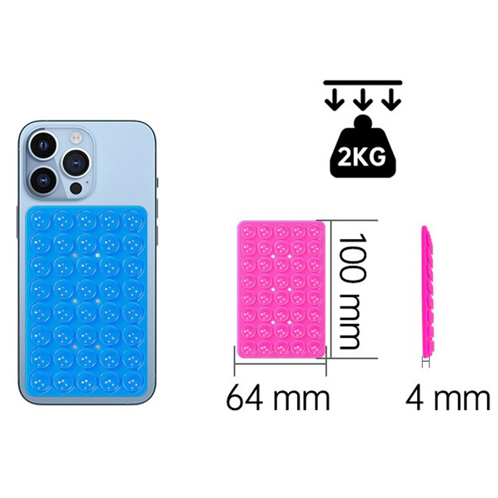 RK-X8 40 Grain Silicone Suction Cups Phone Mount Double Sides Mirror Shower Phone Holder