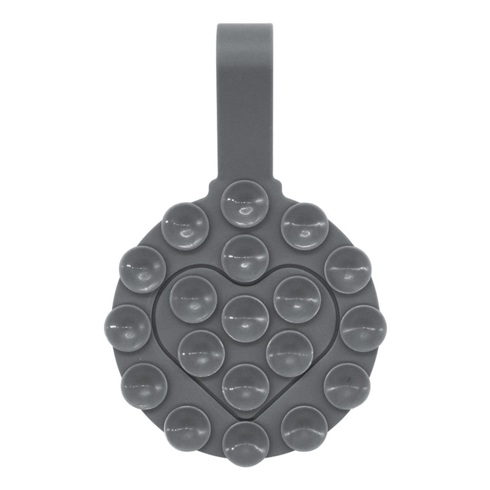 RK-X18 19 Grain Silicone Suction Cup Heart-Shaped Double-Sided Phone Holder Detachable Phone Mount