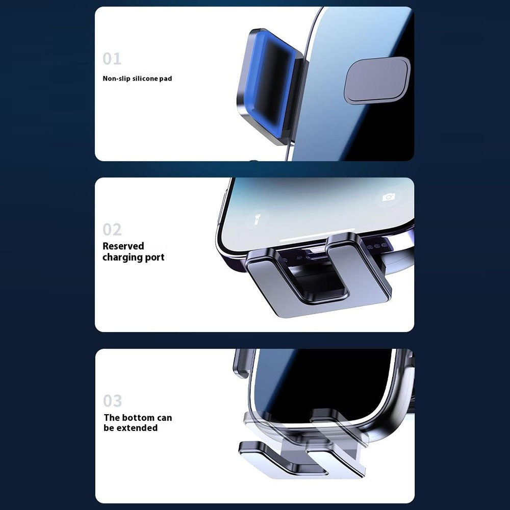 360-Degree Rotating Car Air Vent Phone Holder for 4.5-7 inch Smartphones