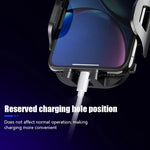 Car Dashboard Windshield Suction Cup Phone Holder Carbon Fiber Texture Extendable Rod Cellphone Bracket