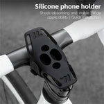 WEST BIKING YP0715084 Bike Handlebar Phone Holder Soft Silicone E-Bike Bicycle Cellphone Bracket