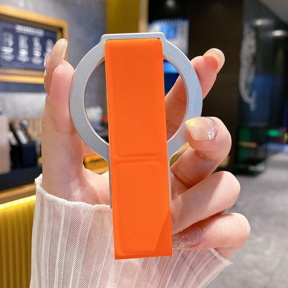 Alloy + PU Leather Kickstand Phone Holder