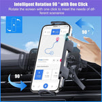 15W Car Air Outlet Rotating Wireless Charging Phone Holder (Air Outlet Model)