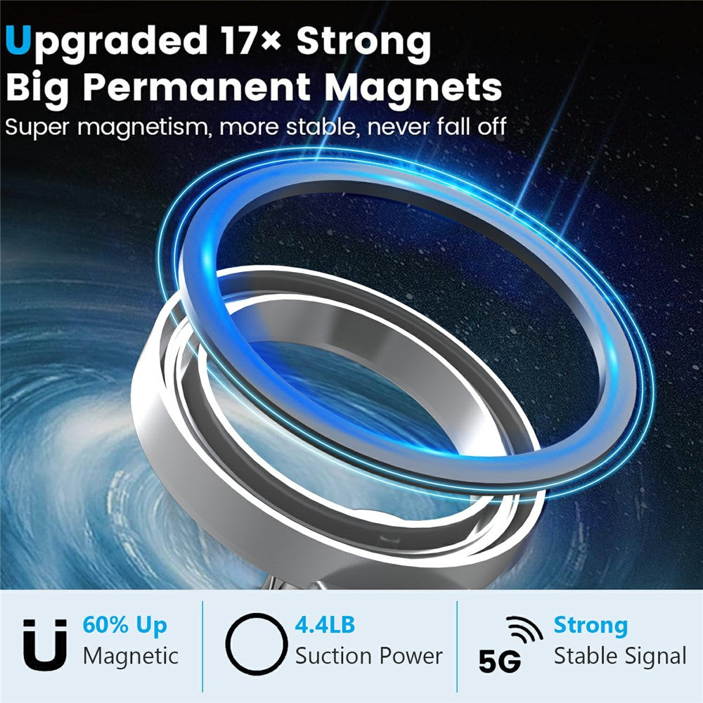 159A Adhesive Base Magnetic Car Dashboard Mount Phone Holder Bracket with 360 Degree Rotation