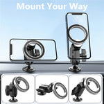 159A Adhesive Base Magnetic Car Dashboard Mount Phone Holder Bracket with 360 Degree Rotation