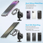159A Adhesive Base Magnetic Car Dashboard Mount Phone Holder Bracket with 360 Degree Rotation