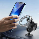 159A Adhesive Base Magnetic Car Dashboard Mount Phone Holder Bracket with 360 Degree Rotation