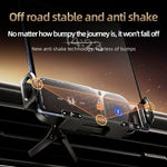 SD01 15W Wireless Charger Phone Holder Air Vent Car Mount Dual Coil Rotating Phone Stand