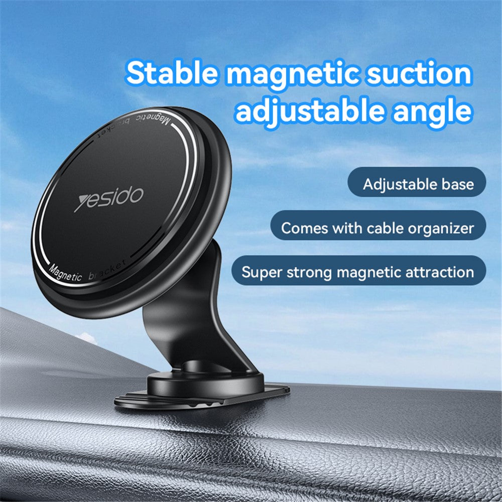 YESIDO C220 Magnetiskt Stativ 360 Graders Roterande Bilmonteringsmobilhållare för iPhone 12-16-serien