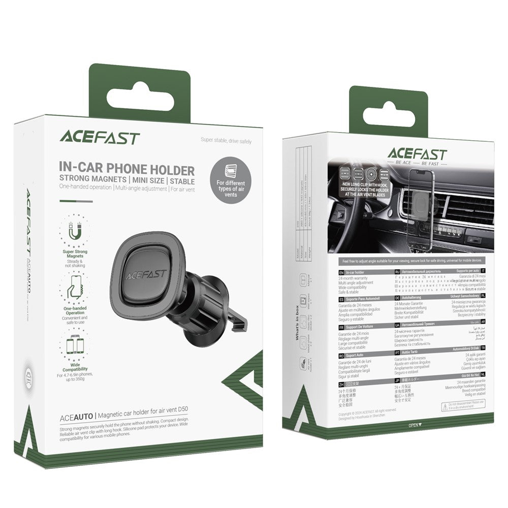 ACEFAST D50 Magnetic Car Phone Mount Air Vent Holder for 4.7-6.9 Inch Smartphones