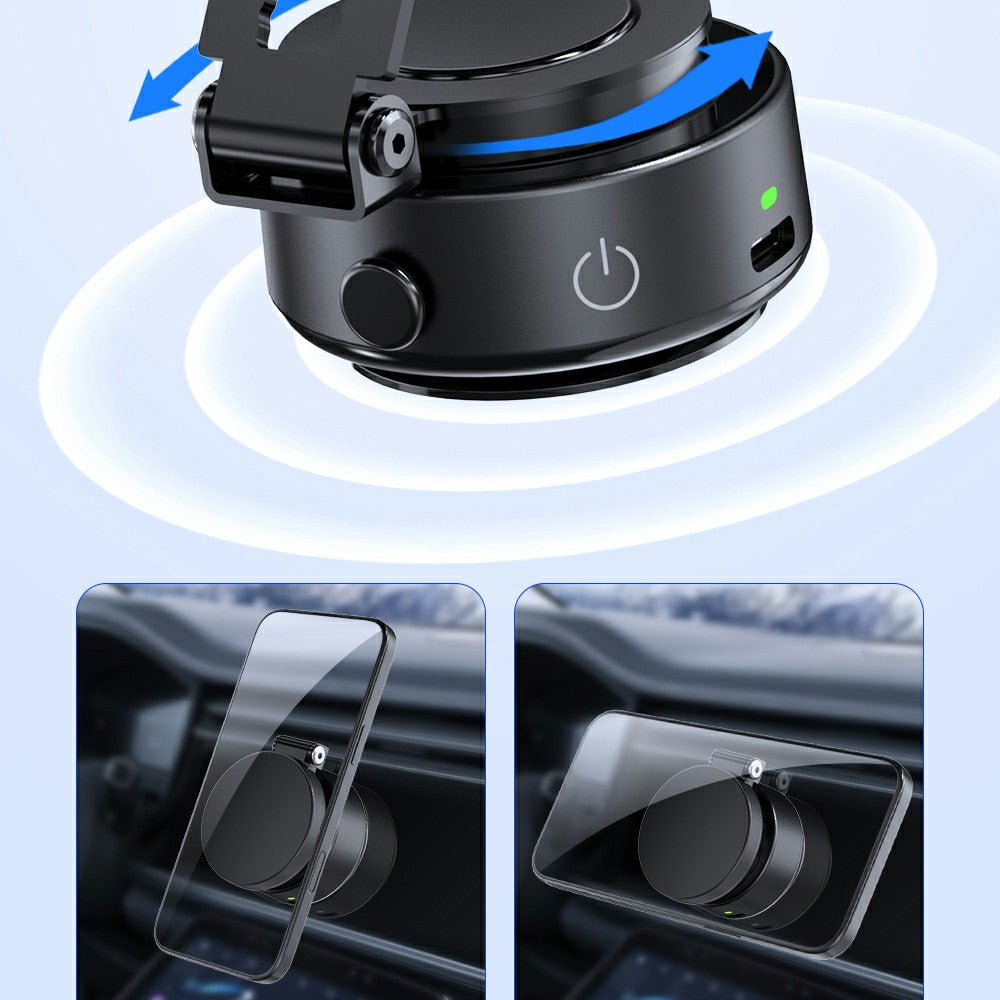 V1 Universal Car Dashboard Phone Holder Extendable Electric Suction Magnetic Foldable Stand