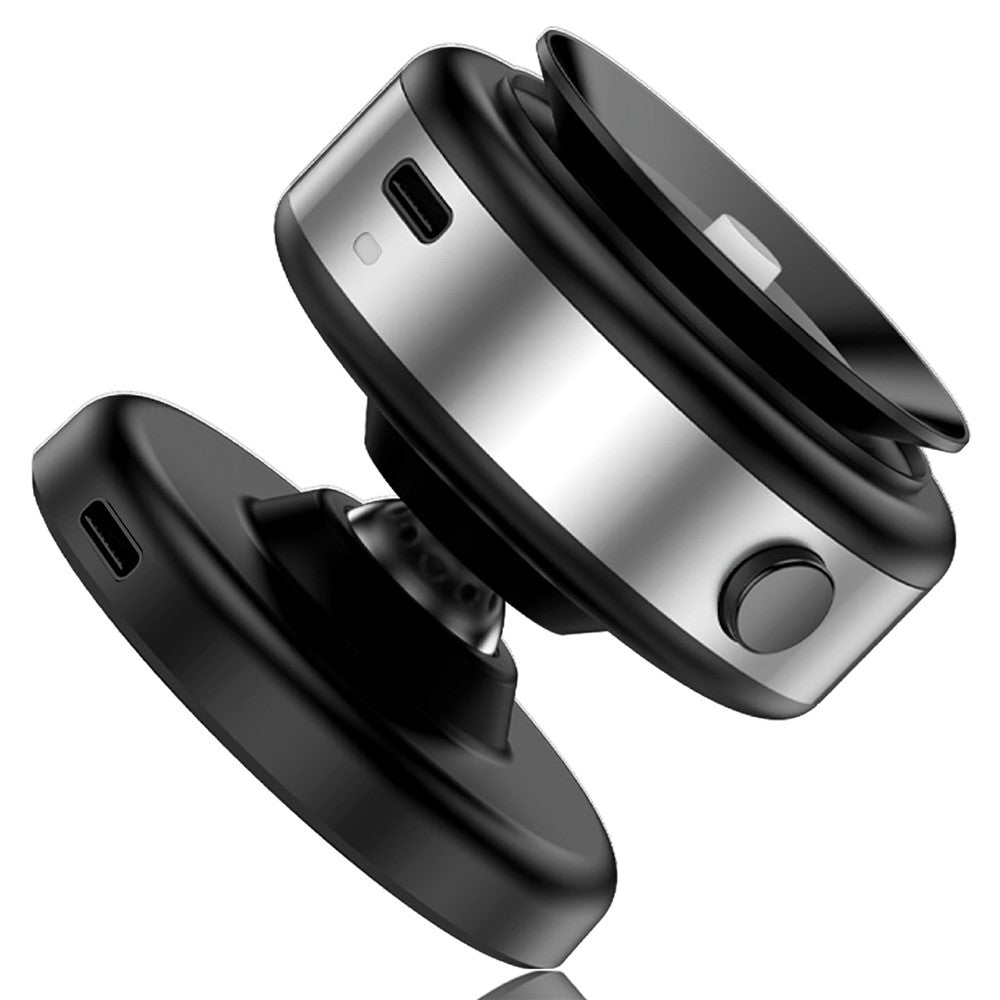X9C Car Magnetic Suction Vacuum Phone Holder 360-Degree Rotation Wireless Charging Navigation Stand