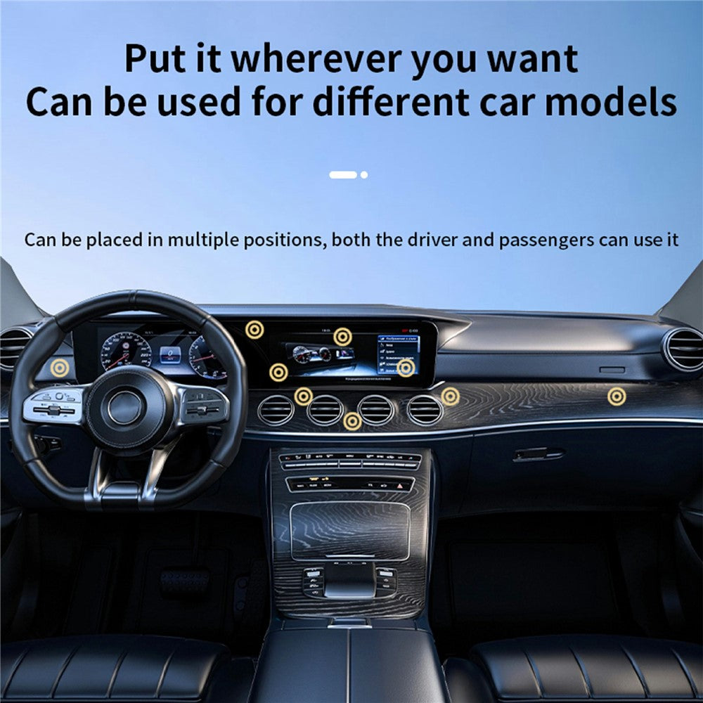 X9C Car Magnetic Suction Vacuum Phone Holder 360-Degree Rotation Wireless Charging Navigation Stand