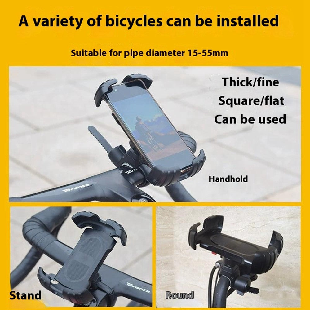 Z012 Motorcycle Bicycle Handlebar Phone Mount 360 Degree Rotation Adjustable Universal Cellphone Holder