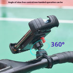 Z012 Motorcycle Bicycle Handlebar Phone Mount 360 Degree Rotation Adjustable Universal Cellphone Holder