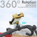 Z012 Motorcycle Bicycle Handlebar Phone Mount 360 Degree Rotation Universal Cellphone Holder