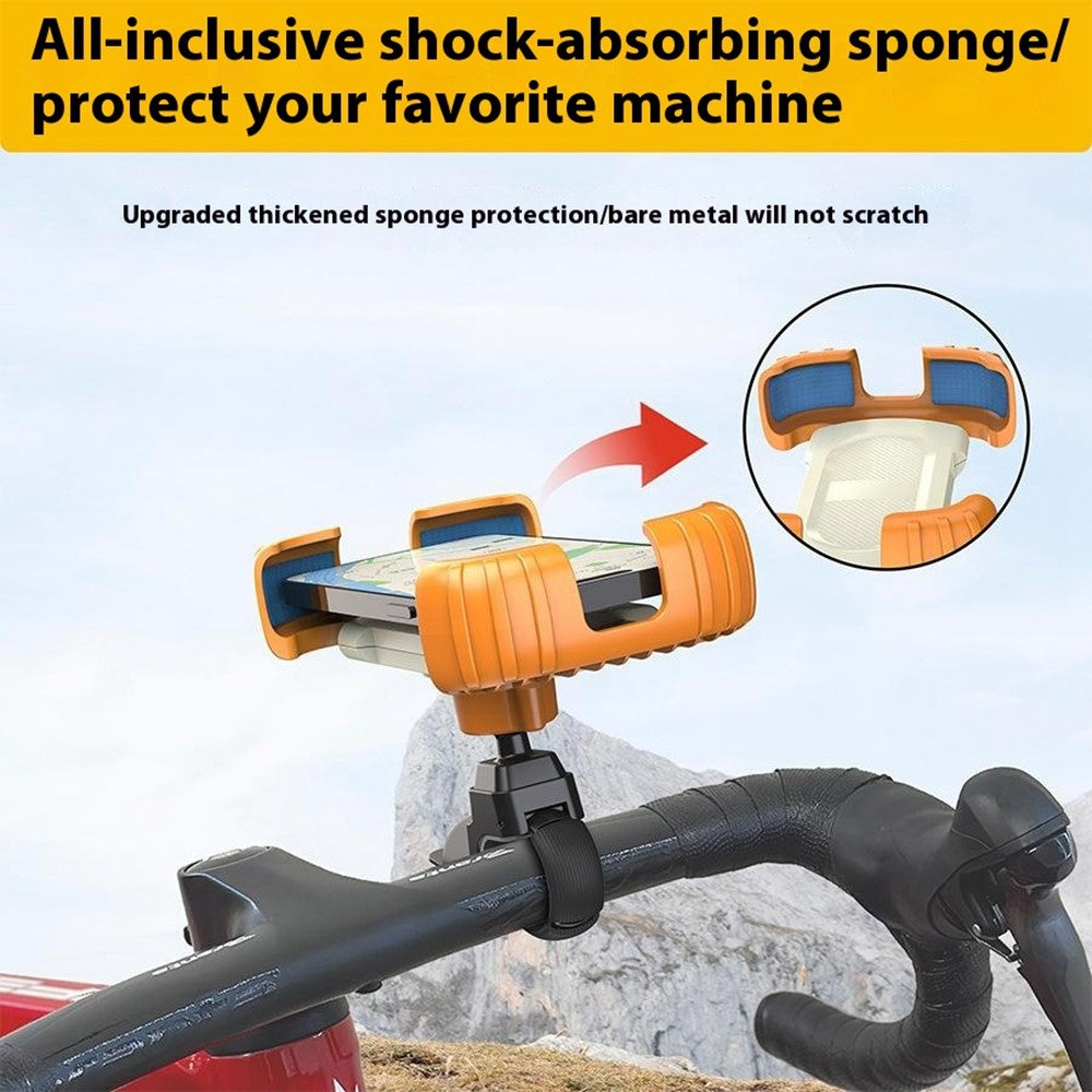 Z012 Motorcycle Bicycle Handlebar Phone Mount 360 Degree Rotation Universal Cellphone Holder