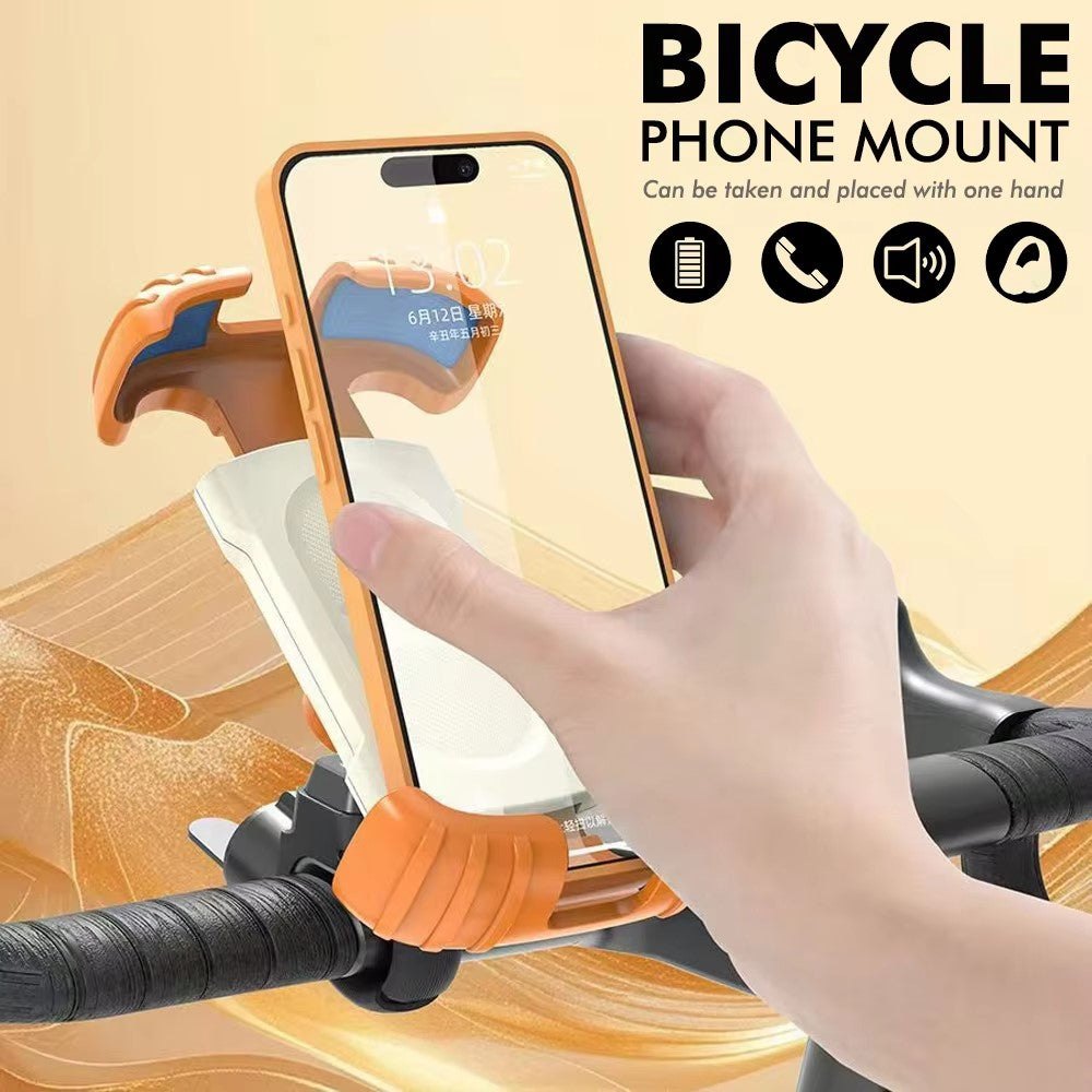 Z012 Motorcycle Bicycle Handlebar Phone Mount 360 Degree Rotation Universal Cellphone Holder