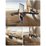 JOYROOM JR-ZS433 Car Headrest Mount Tablet Holder PC + Aluminum Alloy Dual Axis Extendable Stand