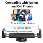 LANPARTE RBA-P2L Dual Suction Cup Tablet Stand Extended Version Universal Car Holder Mount with Adjustable Arm