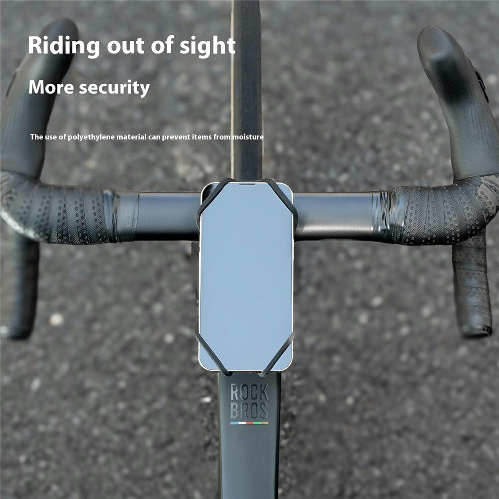 ROCKBROS Bicycle E-Bike Silicone Phone Mount Quick Release Cellphone Navigation Holder