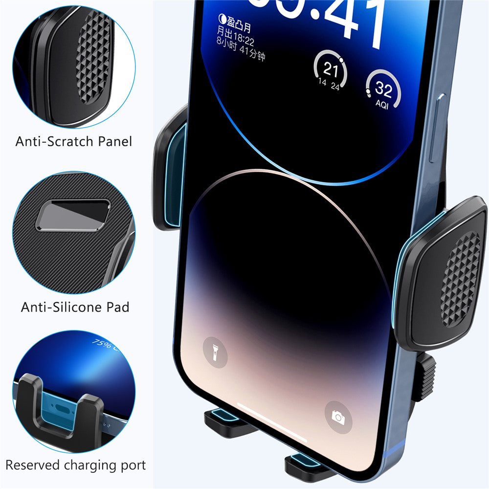 ML209 2 in 1 Car Phone Holder Mount Powerful Suction Phone Mount for Car Dashboard Windshield