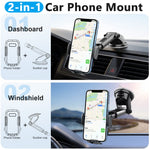 ML209 2 in 1 Car Phone Holder Mount Powerful Suction Phone Mount for Car Dashboard Windshield