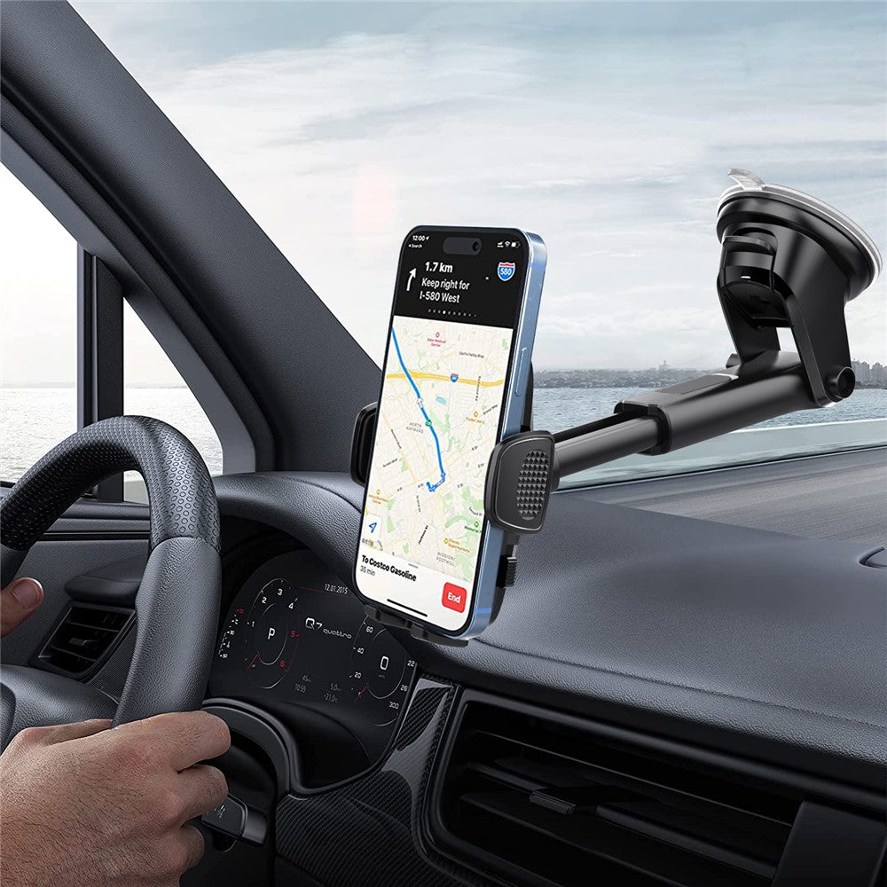 ML209 2 in 1 Car Phone Holder Mount Powerful Suction Phone Mount for Car Dashboard Windshield