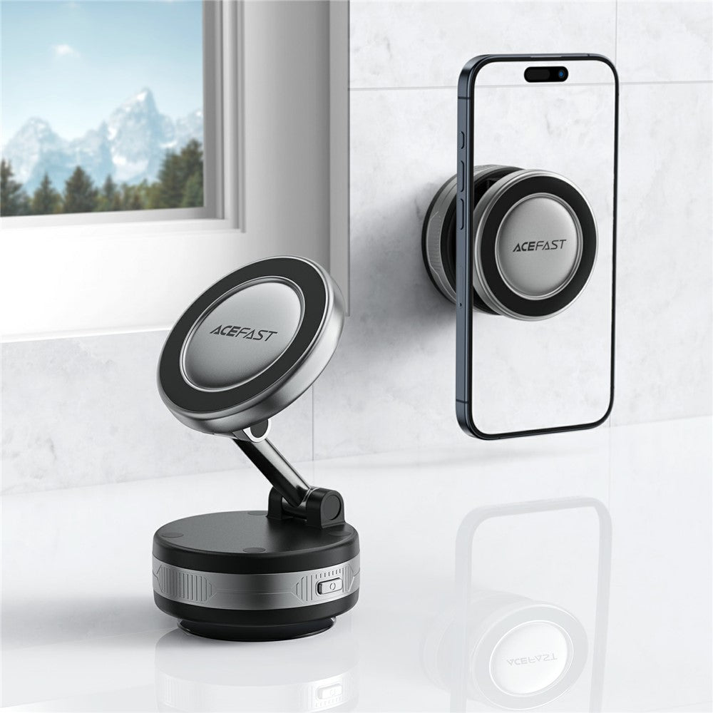 ACEFAST E30 Electric Suction Cup Magnetic Phone Holder Smart Vacuum Attachment Stand