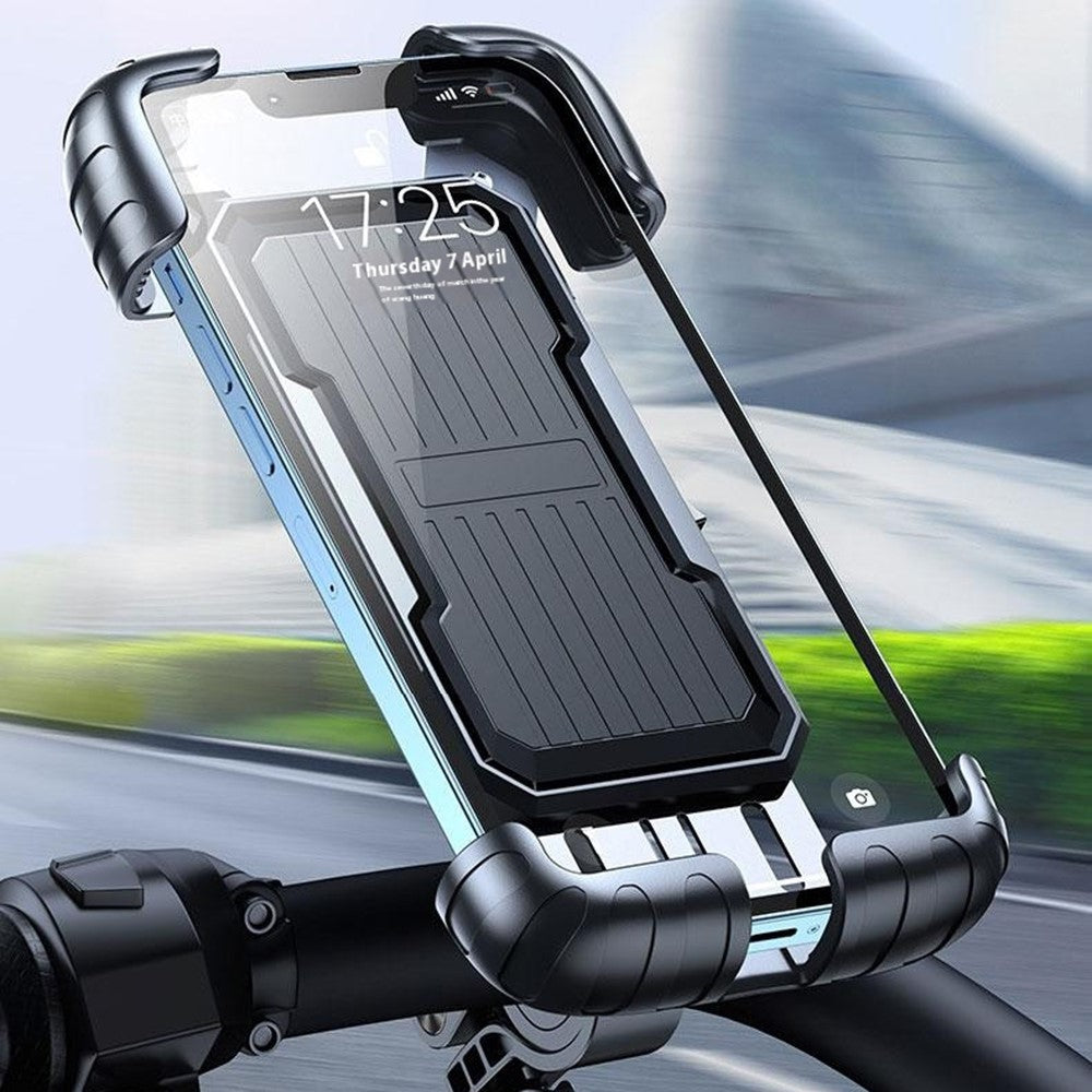 ML171 360 Degree Rotation Handlebar Mount Shock Absorbing Phone Holder for Bike  /  Motorcycle