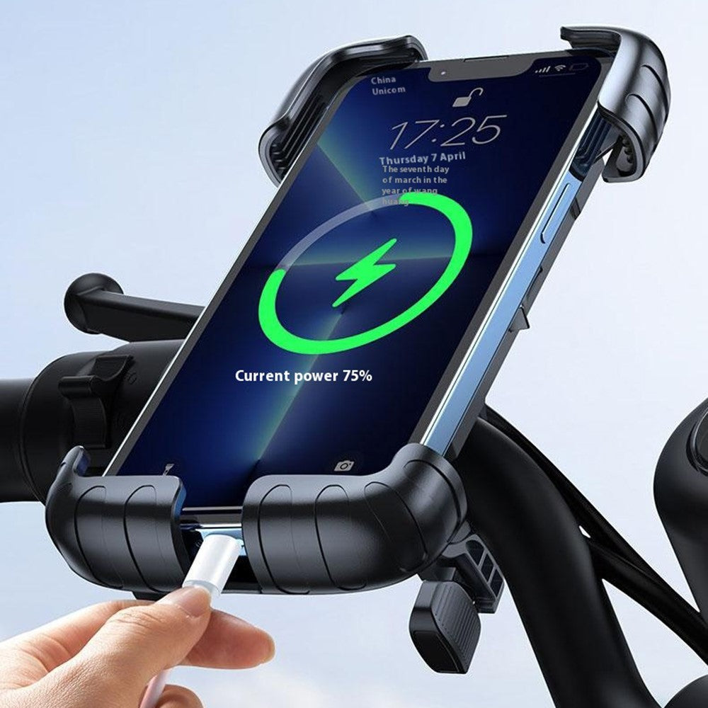 ML171 360 Degree Rotation Handlebar Mount Shock Absorbing Phone Holder for Bike  /  Motorcycle