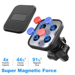 ML172 360 Degree Rotation Car Air Vent Square Magnetic Phone Holder Bracket for 4