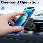 ML172 360 Degree Rotation Car Air Vent Square Magnetic Phone Holder Bracket for 4