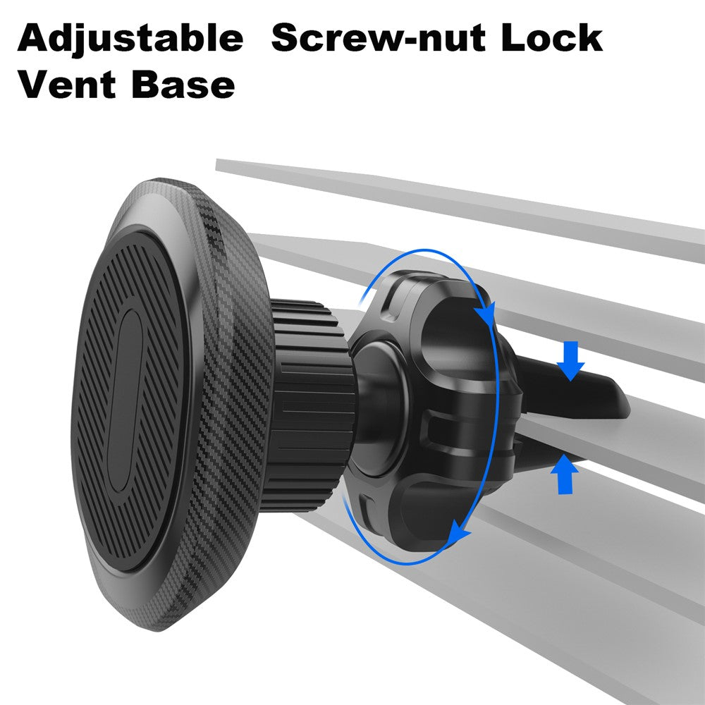 ML178 360 graders roterande magnetisk mobilhållare skakfri monteringsfäste för bilventilation