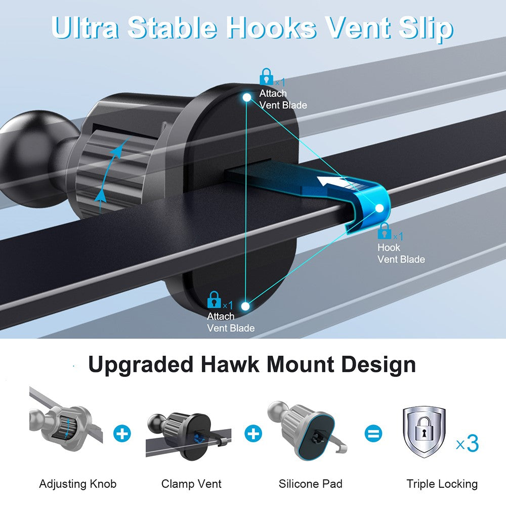 ML216 Magnetic Phone Holder 360 Degree Rotation Car Air Vent Mount Cellphone Bracket