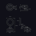 X63 Magnetic Car Phone Navigation Mount Vacuum Suction Cup Foldable Arm Aluminum Alloy Bracket