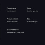 X63 Magnetic Car Phone Navigation Mount Vacuum Suction Cup Foldable Arm Aluminum Alloy Bracket