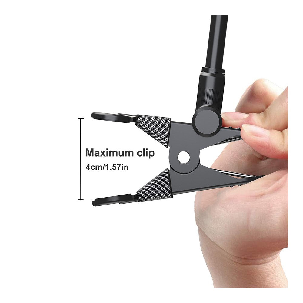 X040 Universal Phone Holder Clamp Mount Bracket for Electric Guitar Bass Ukulele Live Teaching Video Recording