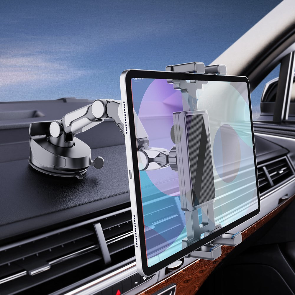 X257 Universal Tablet Phone Car Truck Mount Stand Adjustable Arm Suction Cup Holder