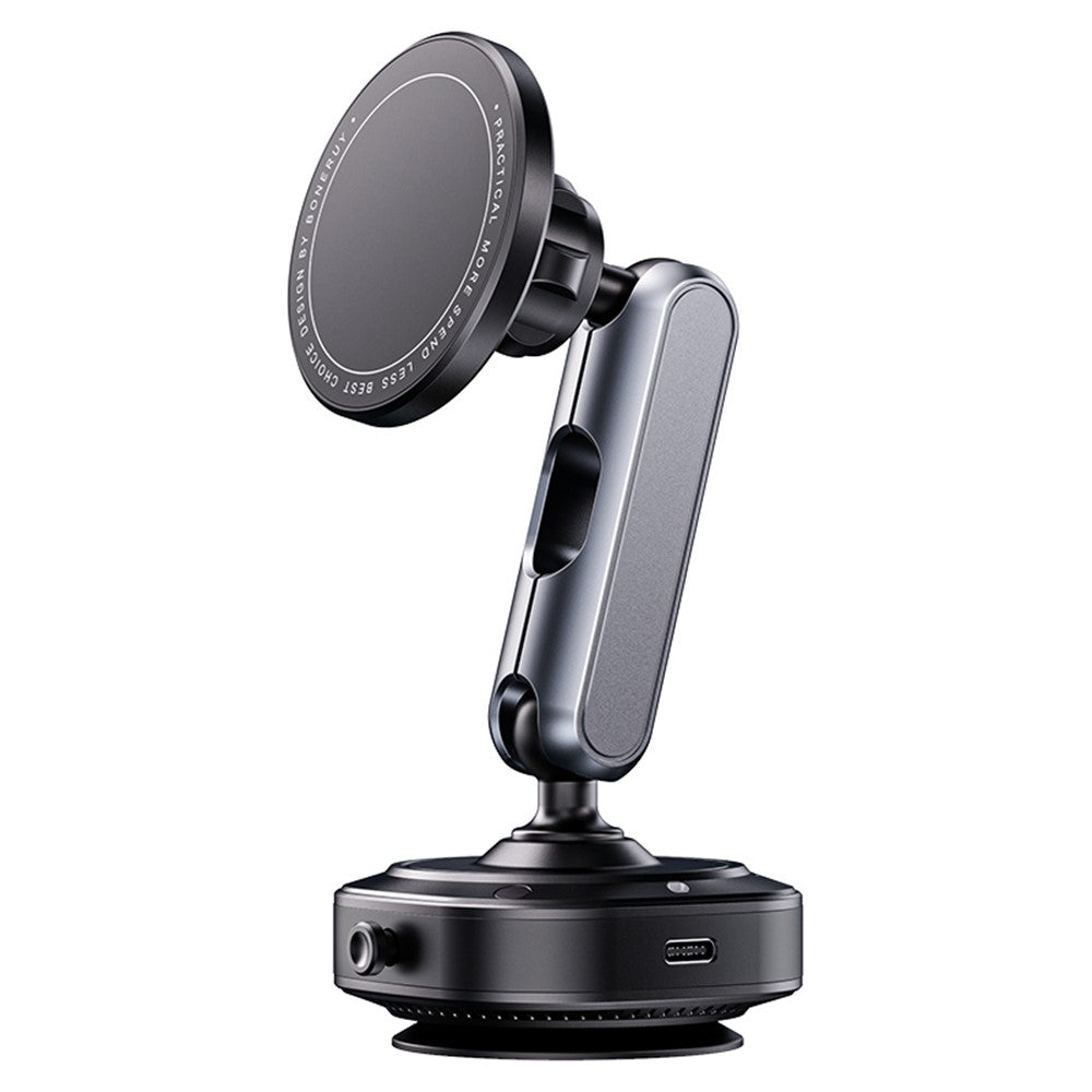 X75 Car Phone Holder Electric Suction Cup Mount Stand 360 Degree Rotation Magnetic Bracket